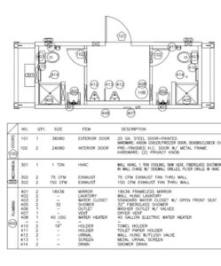 8x20 Change House Shower Trailer Portable Restrooms